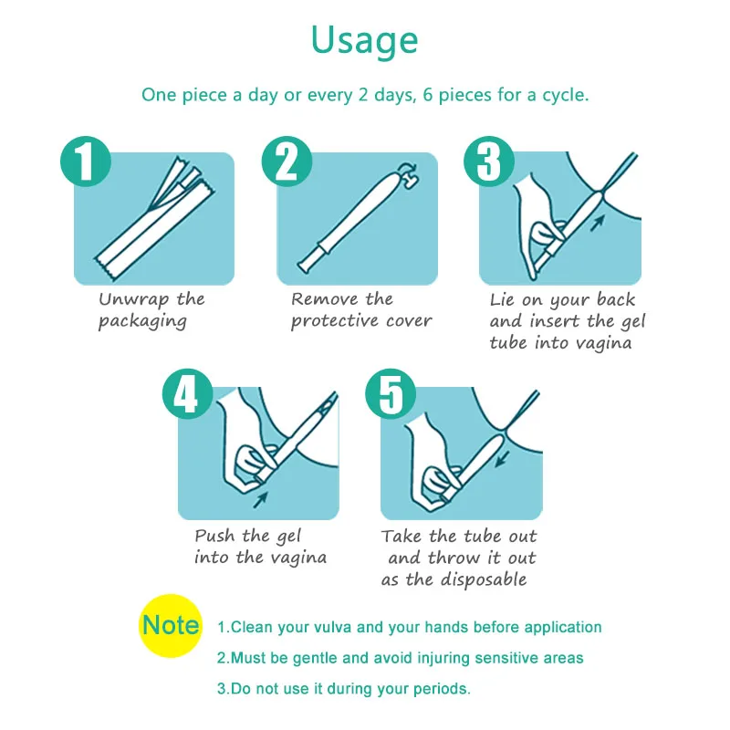 6 шт гинекологический гель для женской гигиены Сужающий препарат для ...