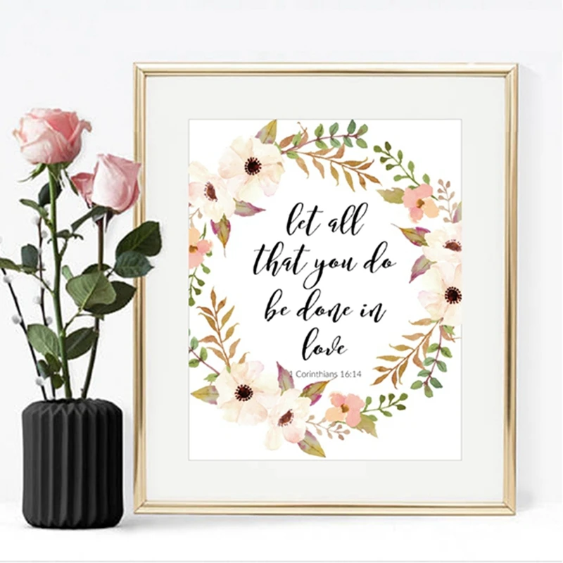 Bible Verse Prints Home Wall Decor