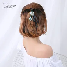 2017 Summer Hair circle Rope Elastic flower headband Ties Thick Hairbands Girl’s Hair Bands,Hair Accessories, Headwear for women