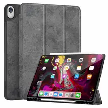 Магнитный чехол для нового iPad Pro 12,9 выпуска Apple Pencil Holder, тонкий защитный чехол-подставка для автоматического сна/пробуждения PU кожаный чехол