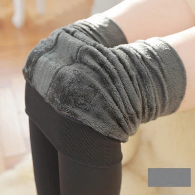 Women's Warm Velvet Leggings Autumn-Winter Big Size Candy Colors Thick Faux Knitted Thicken Slim Stretch Legging