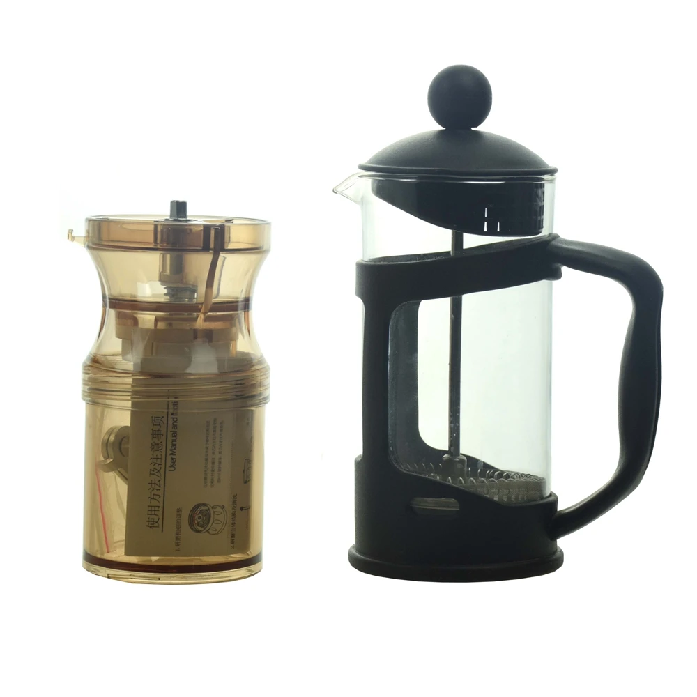 Ecocoffee Coffeeware مجموعة دليل طاحونة القهوة 350 ملليلتر الصحافة الفرنسية الهدايا للعائلة خزنت جديد وصول CIQ ماكينة صنع القهوة