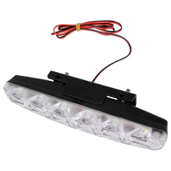 

2pcs Car Styling DRL 6 LEDs Car Daytime Running Lights Car daytime LED light Waterproof DC 12V Super Bright Auto Light