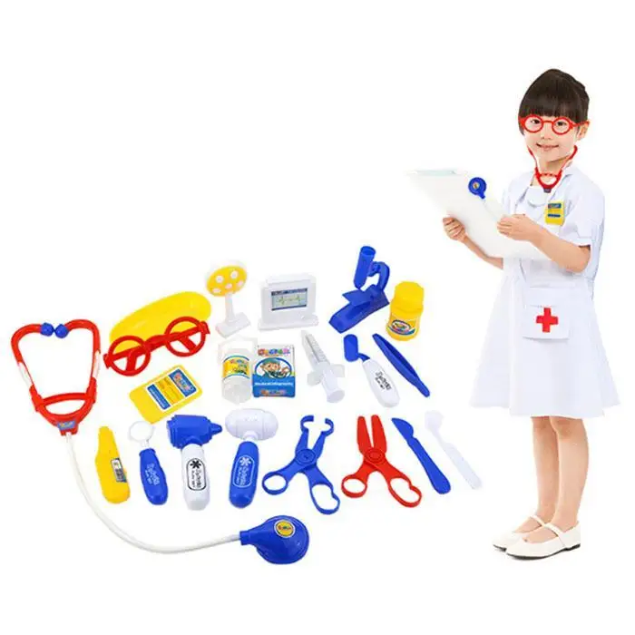 Прочный стетоскоп медицинский доктор оборудование дети доктор набор более 3 лет игрушка дома, детский сад