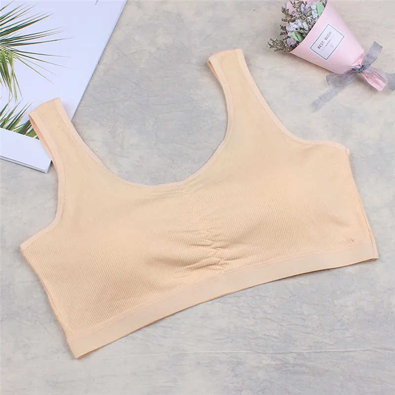 Girls cotton bra 2019 summer new Kids Girls Underwear Bra Vest Children Underclothes Sport Undies Clothes #4M08 (25)