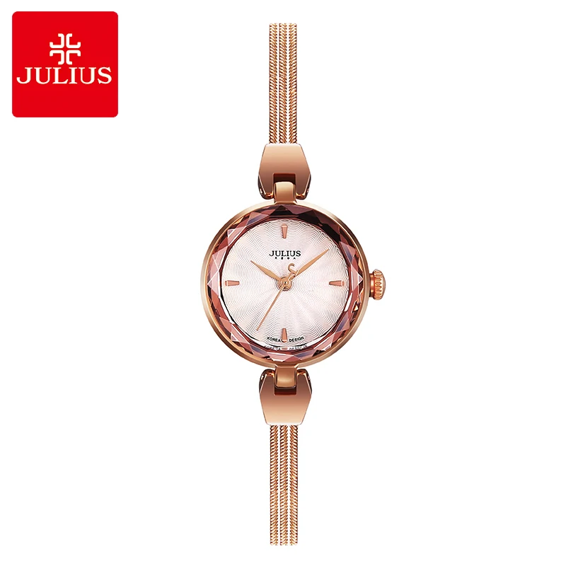 

Top Lady Women's Watch Japan Quartz Hours Fine Fashion Dress Snake Chain Bracelet Office Business Girl Birthday Gift Julius Box