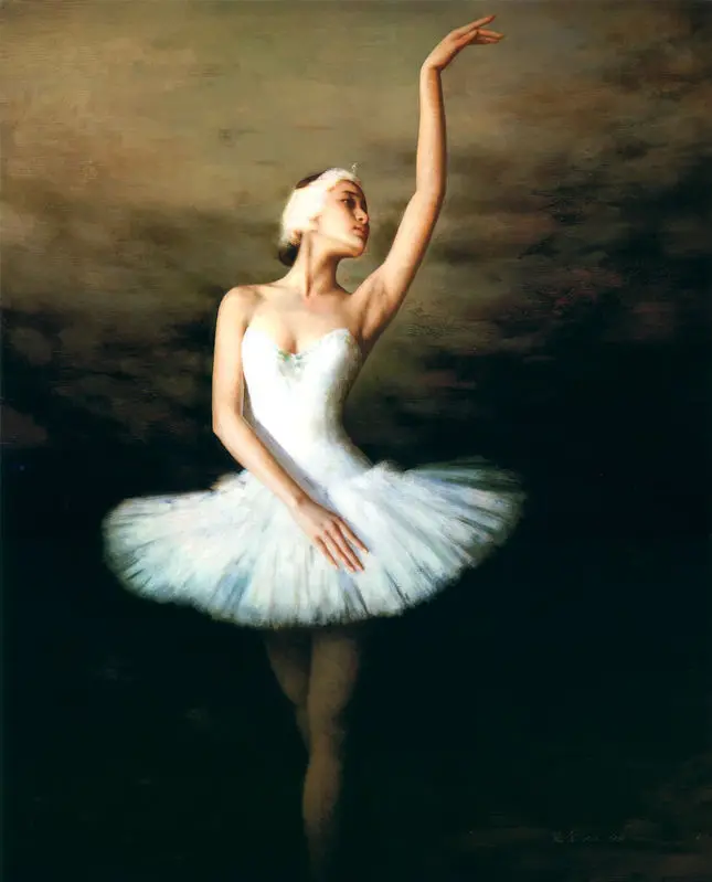 Handmade font b famous b font font b ballerina b font canvas font b painting b