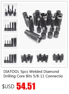 DIATOOL 2pcs 19mm Vacuum Brazed Diamond Drilling Core Bits 5/8-11 Connection Drill Bits For Ceramic Tile Granite Marble Concrete