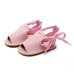 Лето 2019 г. младенческой детская обувь новые сандалии для маленьких мальчиков из микрофибры маленьких девочек Мокасины дропшиппинг