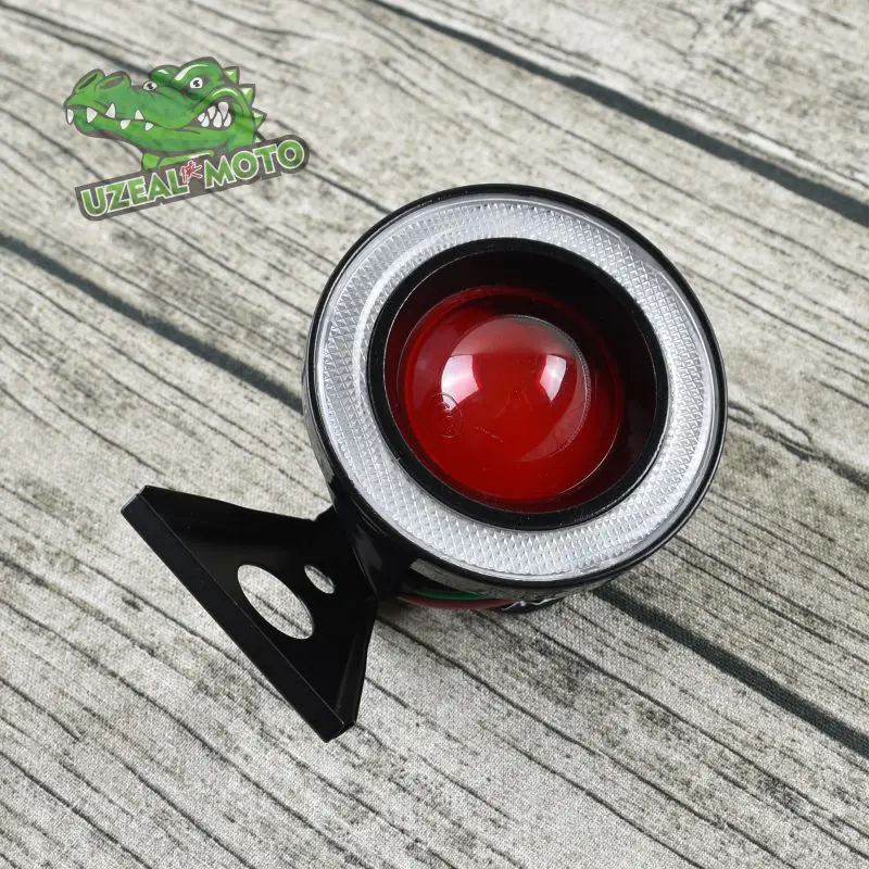 

Universal Vintage retro Motorcycle custom day light Brake light Super Bright Rear Light Round LED Rear tail light