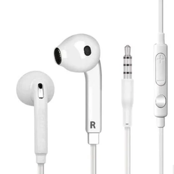 

3.5mm Stereo Music In-ear Headphones Portable Noise Cancelling Earphone Wired In-Ear Headset with Microphone for Samsung S6