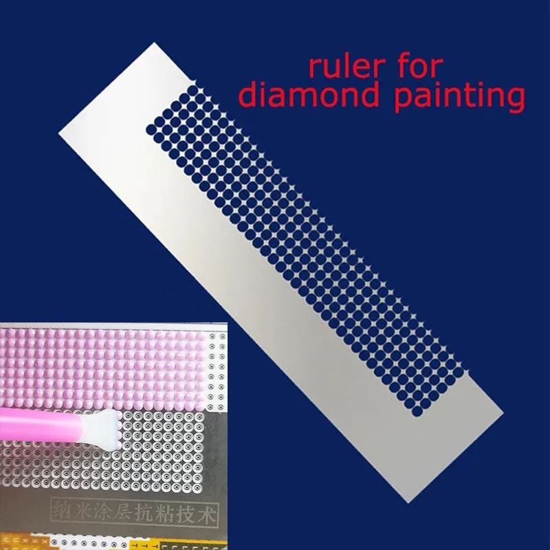 

5D Diamond Embroidery Painting Tool Painting Accessories Diamond Drawing Ruler Dot Drill Tools Stainless Steel Mesh Ruler