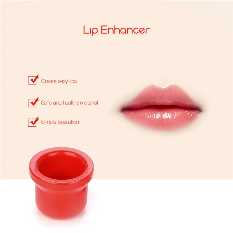 

3 Sizes Women Silicone Sexy Full Lip Plumper Lip Enhancer Device 2 Shapes Round Oval Increase lips Suction Full Lip Plump PJ