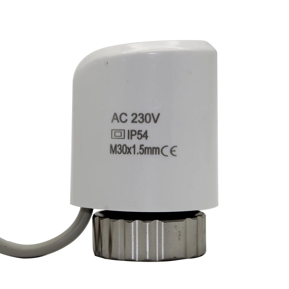 230v NO thermal actuator electric valve for underfloor heating radiator