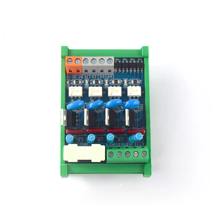 4 channel PLC AC amplifier board, transistor output board, optocoupler isolation board, short