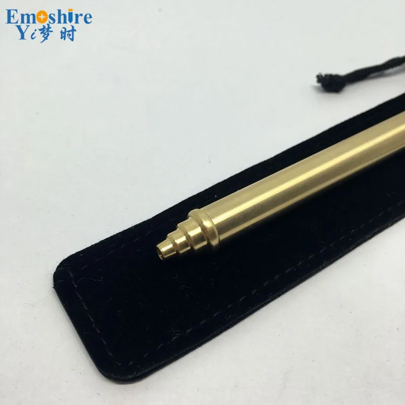 Emoshire Seiko modified brass pen pure copper machine gun pen cylindrical brass press pen pen pen (8)