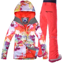 Gsou лыжный костюм на открытом воздухе водонепроницаемый, водонепроницаемый ing, альпинизм, двойная доска и одна доска лыжная одежда