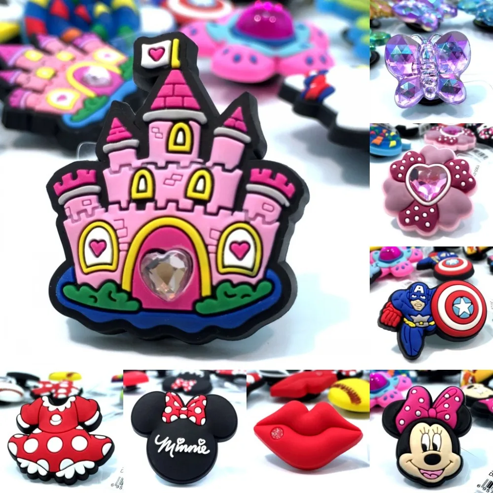 

1Pcs Casual PVC Shoe Charms Shoe Accessories Decoration,Shoe Buckles Fit Bracelets With Holes Gift,Children Party Gift