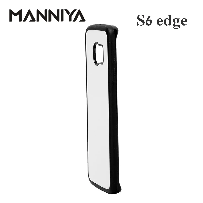 MANNIYA 2D сублимации пустой резиновый TPU+ PC чехол для Samsung Galaxy S5 S6 S6 Edge+ с Алюминий вставки 10 шт./лот