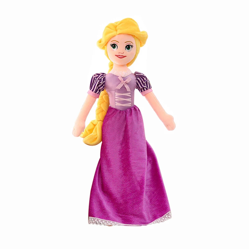 55 см/21 ''disney Принцесса Рапунцель плюшевые Покахонтас животных мягкие Белоснежка Золушка Ариэль подарок на день рождения для девочек игрушка - Цвет: Rapunzel