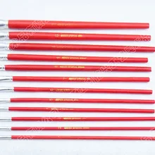 12 шт., нейлоновые щетки для волос с масляной краской, гуашь, ручка для рисования, пропиленовые акварельные товары для профессионального искусства