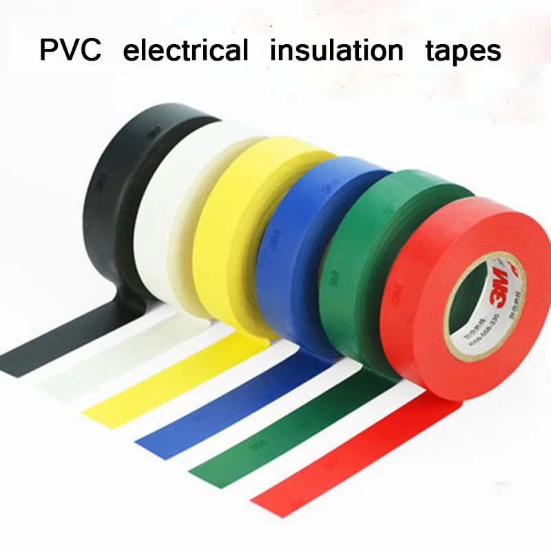 Electrical PVC Insulation Tape 19mm x 20 Metres Flame Retardant Insulating Metre 