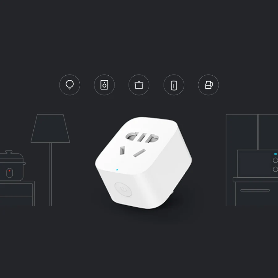 Xiao mi jia умная розетка wifi mi Home wifi беспроводной дистанционный адаптер умная розетка таймер с приложением управление розетка