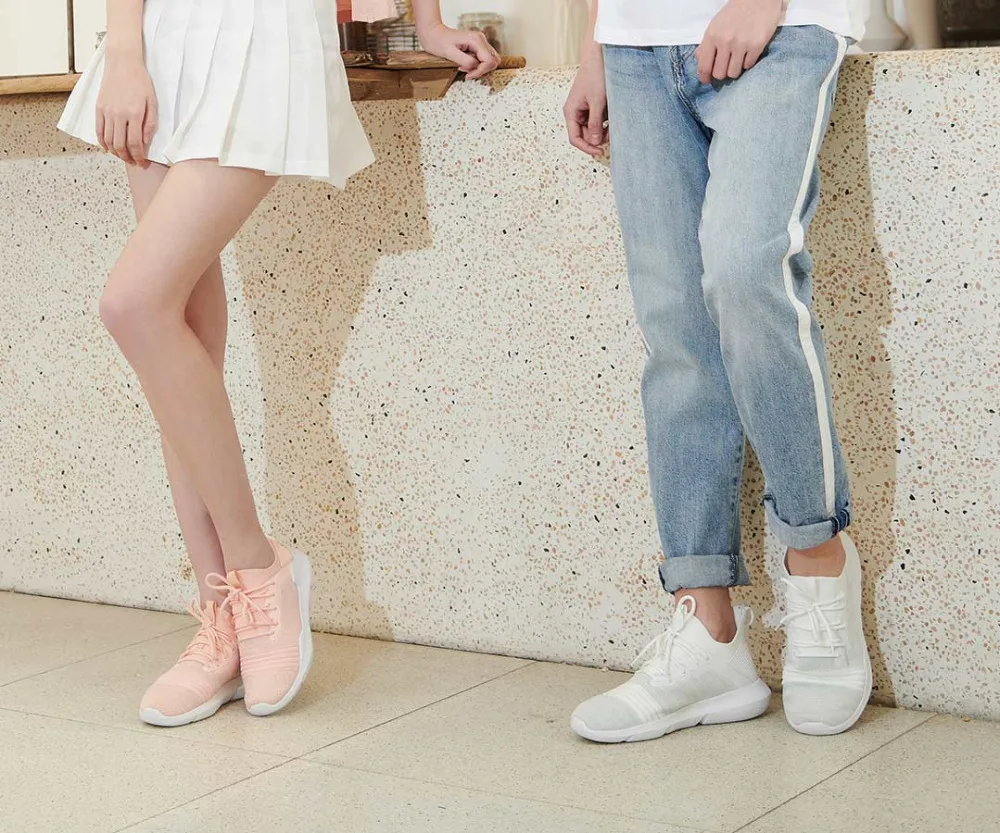 Xiaomi Uleemark Men Woman Casual Shoes Lac-up Men Shoes Lightweight Comfortable Breathable Walking Sneakers (125)