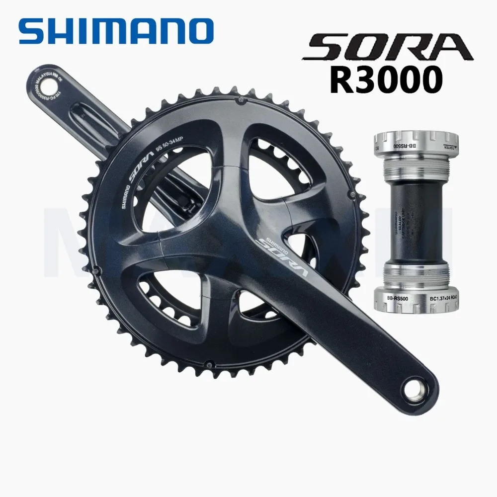 SHIMANO Сора R3000 170MM-34/50T 9-скорость движения черный демонтажа ведущих звезд велосипеда