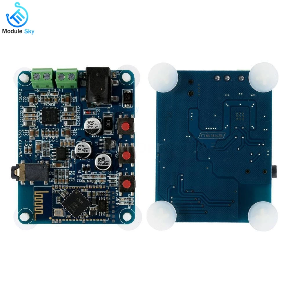 PAM8610 Bluetooth 4 0 аудио усилитель плата плеер модуль DC12V 2X10 Вт Поддержка двух каналов