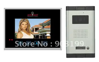 

TOP SELLING - 7"color touch screen video door phone/doorphone /intercom system 1 to 1+FREE SHIPPING