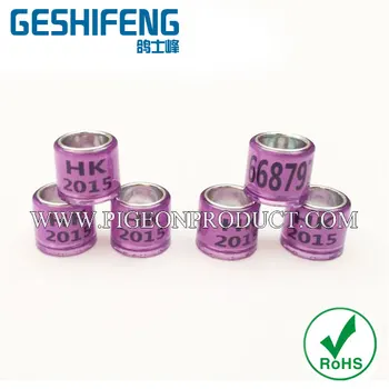 

free shipping 100pc custom pigeon racing bands for pigeon club