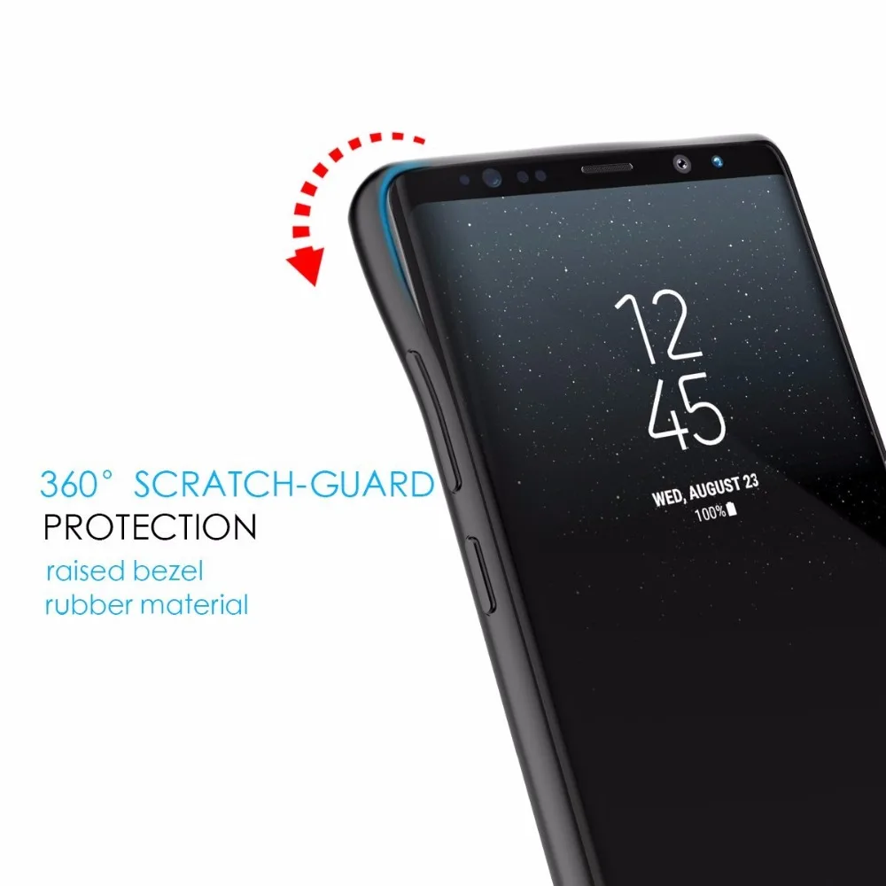 Прямая, внешний аккумулятор для samsung Galaxy Note 8, портативный внешний зарядный чехол, 5500 мАч