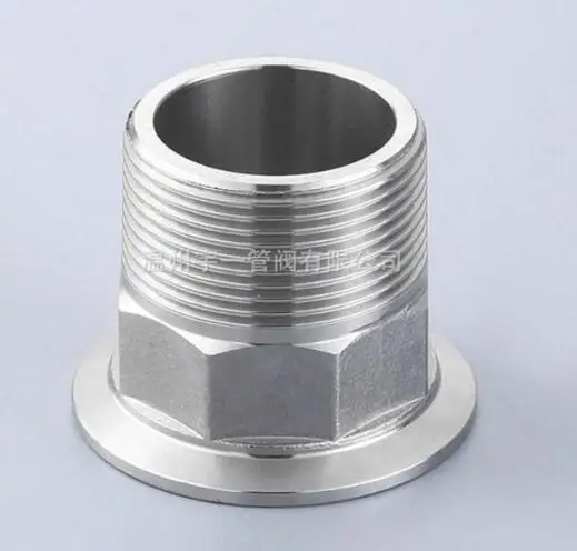 

free shipping Stainless steel quick assembling outer thread clamp outer thread joint