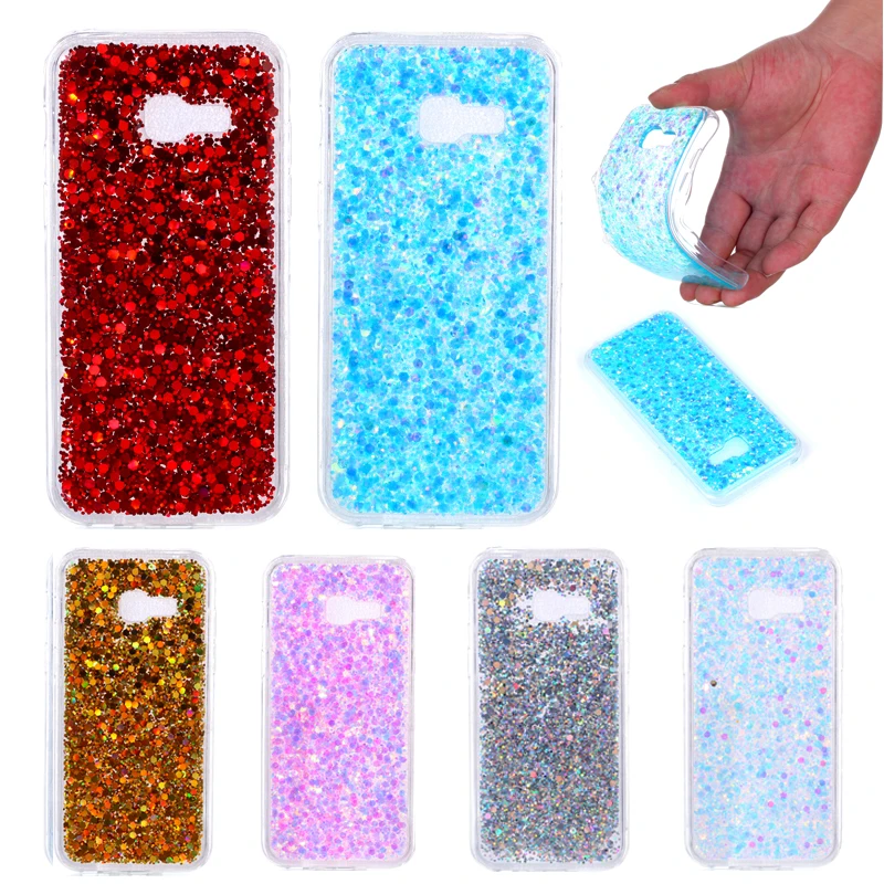 

For Samsung A3 2017 A320 A320F Shining Case Colored Shiny Glitter Silicon TPU Soft Back Cover Case for Samsung Galaxy A3 2017