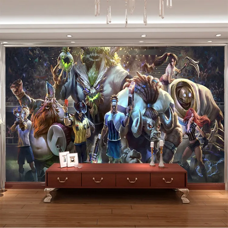 3D игровая Настенная роспись Лига Легенд фото обои на заказ обои для мальчиков спальня гостиная большая настенная художественная комната Декор прихожая