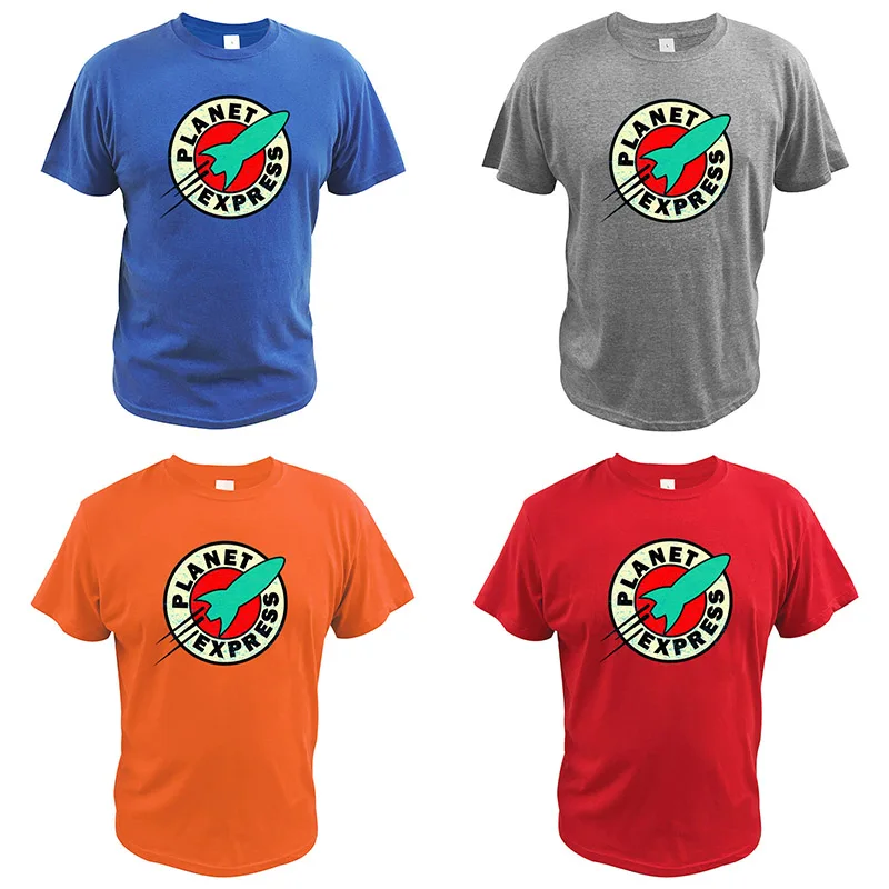 Beste Planet Express T Shirt Hot Fashion Grafische 100% Katoen Camiseta Homme Digital Print Eu Size 3D Patroon T shirt
