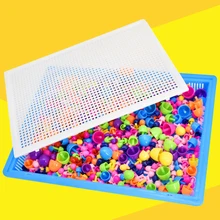 3D ногтей Паззл-мозаика для детей составная картинка-пазл Творческая мозаика набор для ногтей развивающие игрушки Кнопка арт детские игрушки