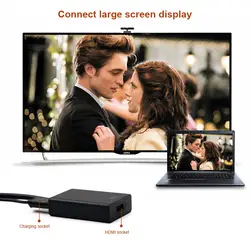 Новый HDMI к VGA Мужской выход 1080 P HD + Аудио ТВ AV HDTV видео кабель конвертер адаптер DOM668