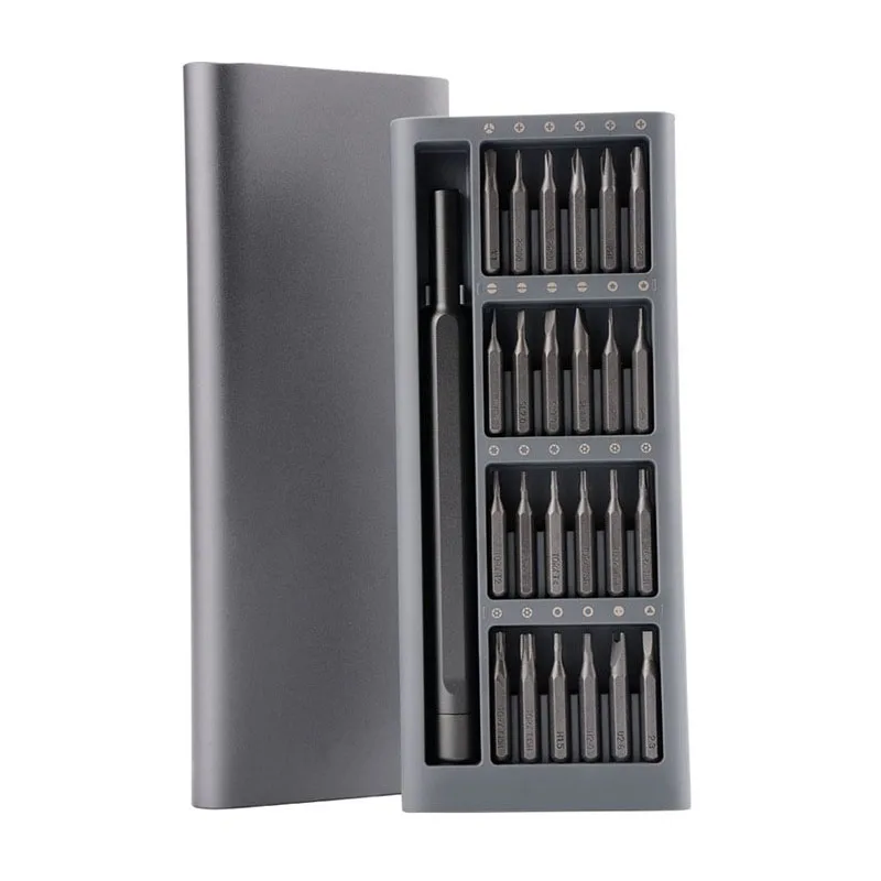 24 in 1 fine repair screwdriver set aluminum alloy housing precision magnetic screwdriver set mobile phone computer maintenance 24 in 1 fine repair screwdriver set aluminum alloy housing precision magnetic screwdriver set mobile phone computer maintenance