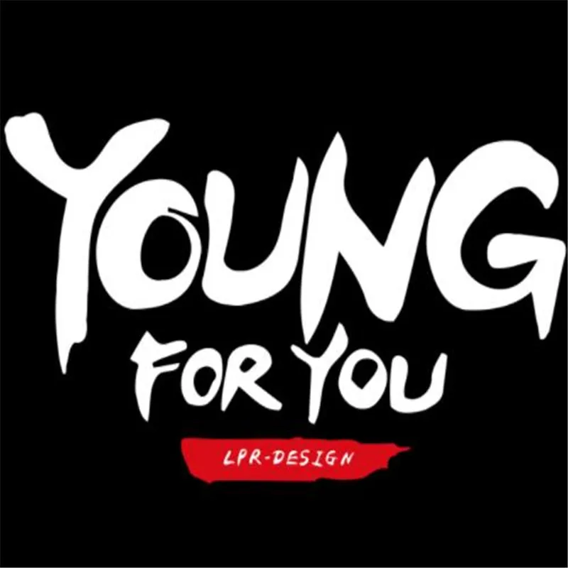 Женская футболка с теплопередачей принтом YOUNG FOR YOU Байкерская нашивка для одежды
