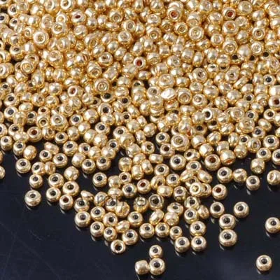 3 мм 1000 шт золотые и серебряные чешские стеклянные бусины для изготовления ювелирных изделий BLUV02X - Цвет: gold