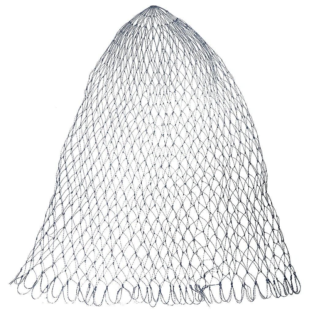 Nylon Replacement Fishing Landing Net Rhombus Mesh Fishing Net -D60cm Red de pesca filet de peche Fish Accessories
