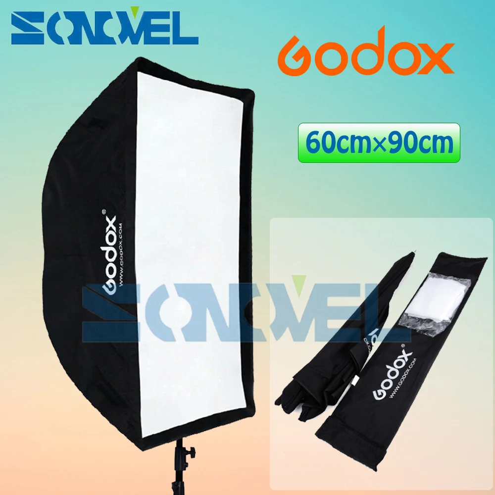 Портативный квадратный Зонт GODOX 60x90 см/60*90 см отражатель софтбокса для