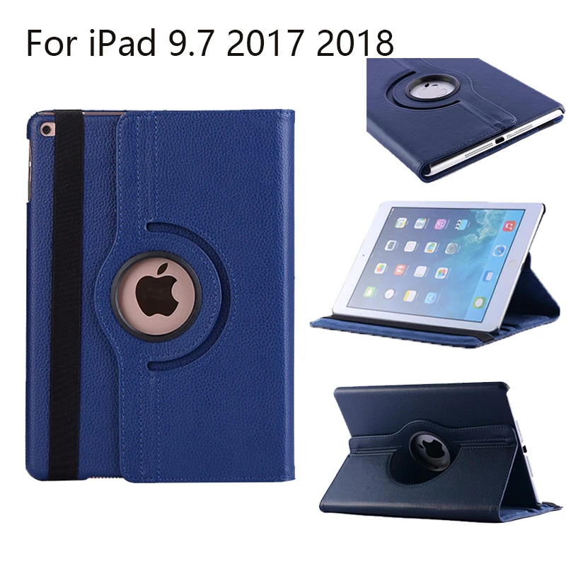 

9.7 ''Tablet Case For iPad 9.7 2017 360 Case Flip Smart Magnetic Rotation Stand Cover For iPad Air 9.7 2017 Case A1822 A1823