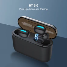 Беспроводные BT 5,0 наушники IPX5 водонепроницаемые головные уборы 1500mah power Bank дизайн Интеллектуальные мини Handsfree спортивные наушники