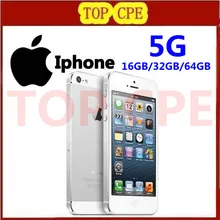 Iphone 5 100% Factory Unlocked original Apple Iphone 5 Cell phone 16GB/32GB/64GB IOS 4.0 inch in Sealed box Free Ship