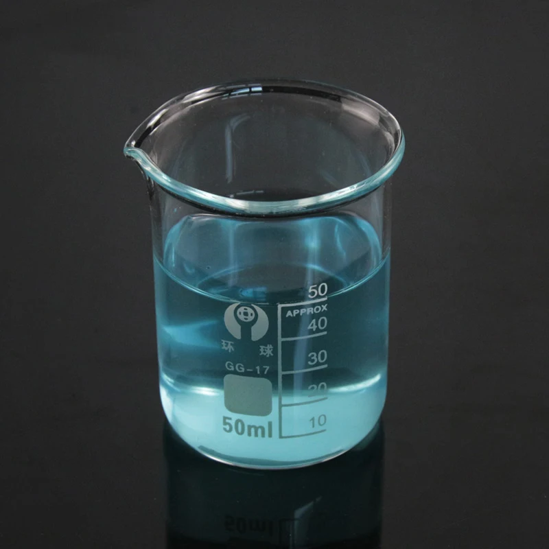 Glass Beaker 50ml, Beaker Scale, High Boron Silicon, High Temperature