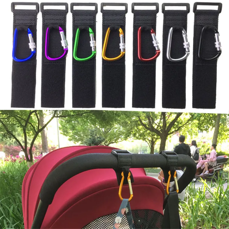 Baby Stroller Hook Clips Universal Pram Stroller Hook Props Hanger Metal Convenient Hook Wheelchair Pram Baby Stroller Accessory