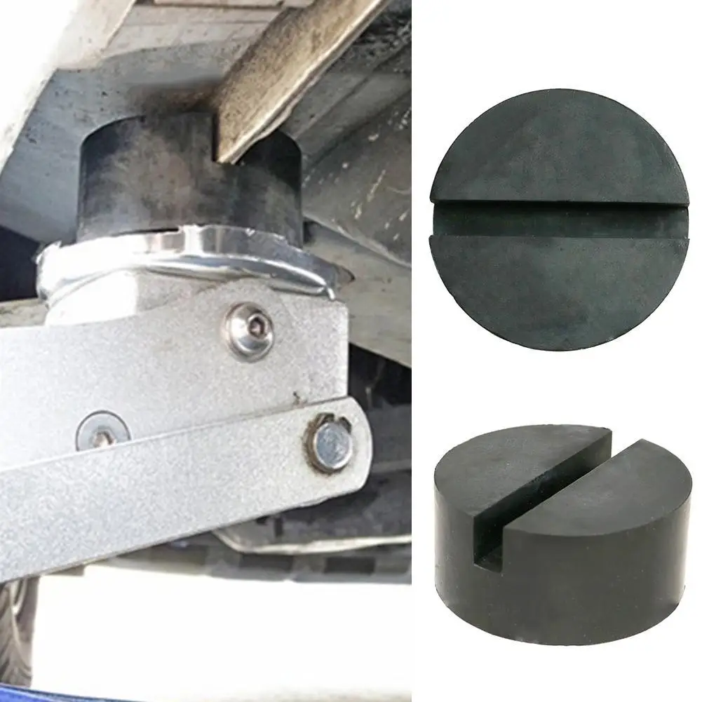 Black Floor Car Rubber Pad Jack Disk Adapter 6.2X2.4CM For Pinch Weld